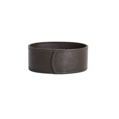 Porta clips de mesa de couro preto Personalizado