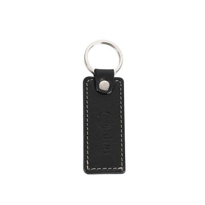 Chaveiro em couro preto
