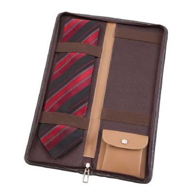 Porta gravatas de couro retangular Personalizado