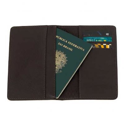 Porta passaporte de couro Personalizado