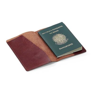 Porta passaporte em couro Personalizado
