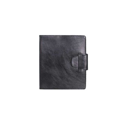Caderno de couro com fecho