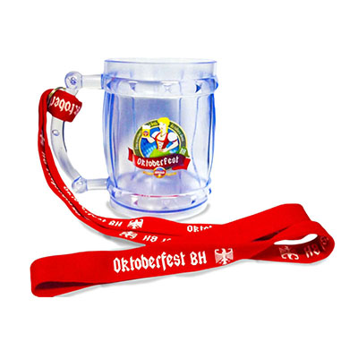 Caneca de chopp formato barril personalizado