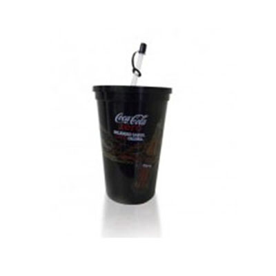 Copo com tampa e canudo personalizado