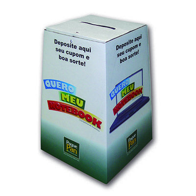 Urna de Papelão personalizada