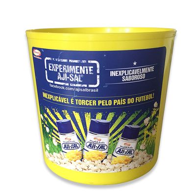 Balde de pipoca personalizado