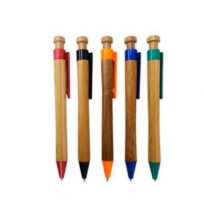 Caneta de Bambu personalizada