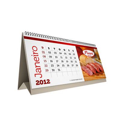 Calendário de mesa personalizado