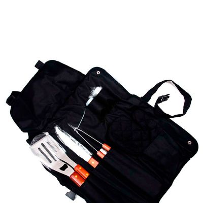 Kit churrasco com avental 7 peças personalizado