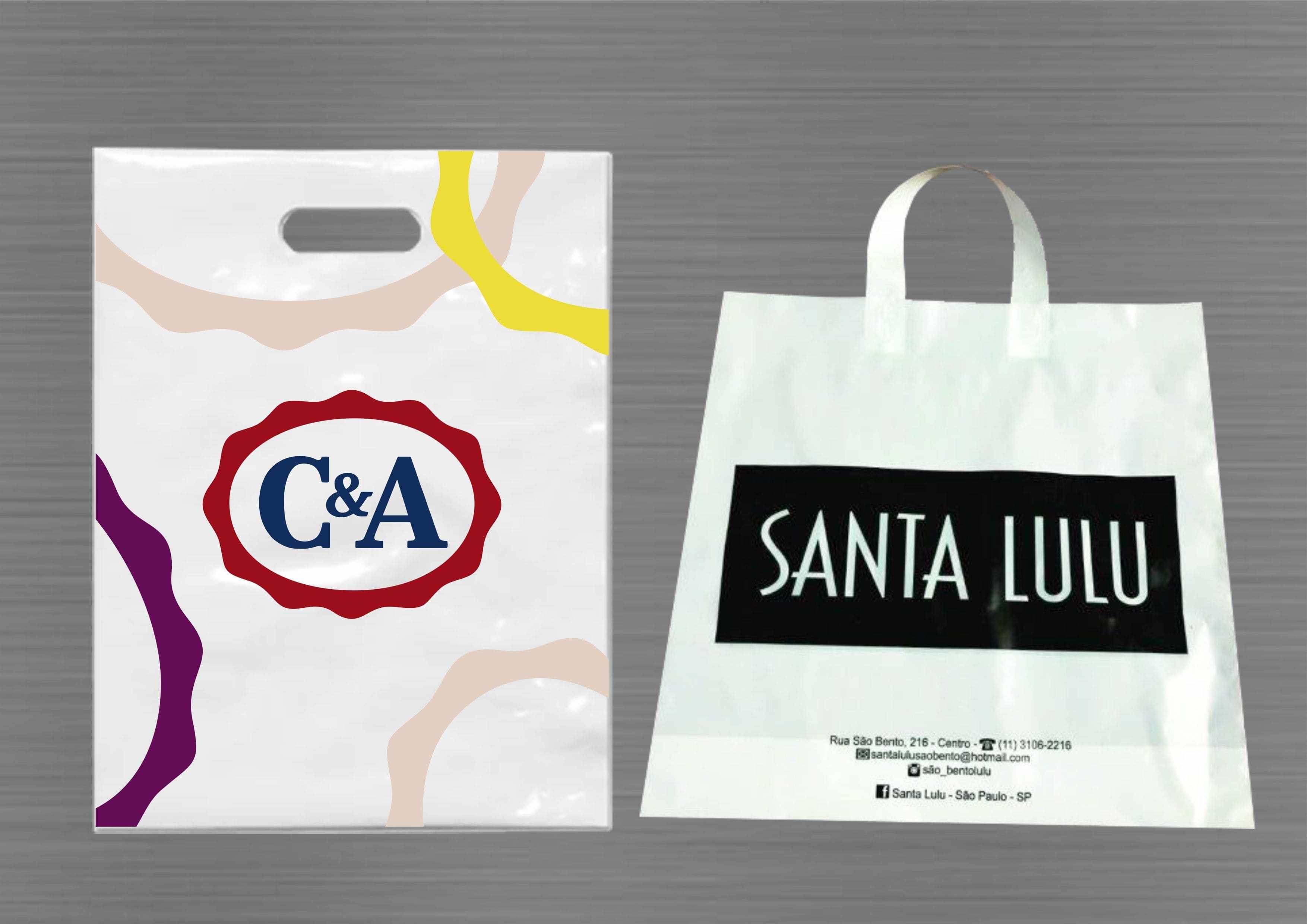 Sacolas  plásticas personalizadas