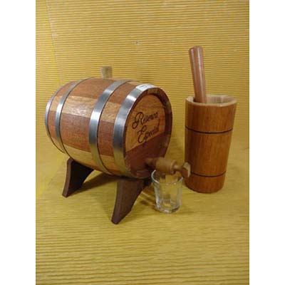 Kit Caipirinha com barril personalizado