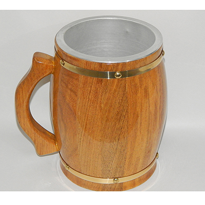 Caneca de chopp 2lt madeira personalizado