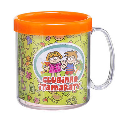 Caneca em PS Cristal e PP personalizado