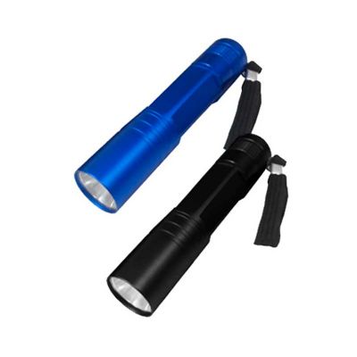 Mini lanterna de alumínio com cordão personalizado