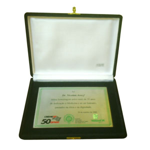 Placa de homenagem Personalizada