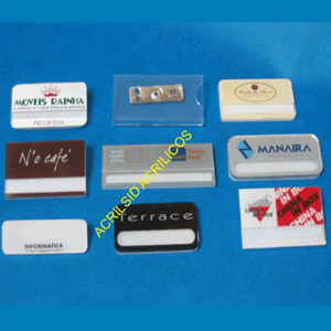 Crachá de acrílico com impressão personalizada