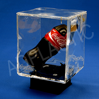 Display em acrílico cristal com iluminação em LED personalizado