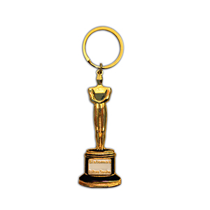Chaveiros em metal prateado ou dourado personalizado
