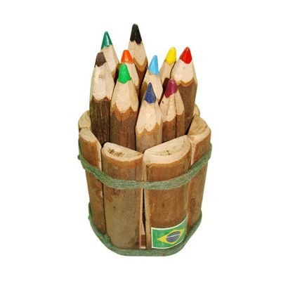 Cachepô feito com lascas de eucalipto Personalizado