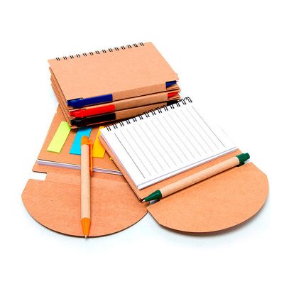 Bloco de anotações ecológico com  post-it personalizado