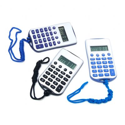Calculadora com cordão personalizada