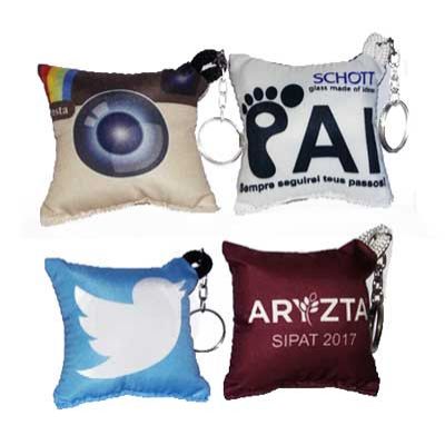 Mini-Almofadinhas Chaveiros personalizado