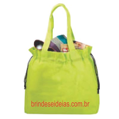 Sacola em tecido com cordão personalizado