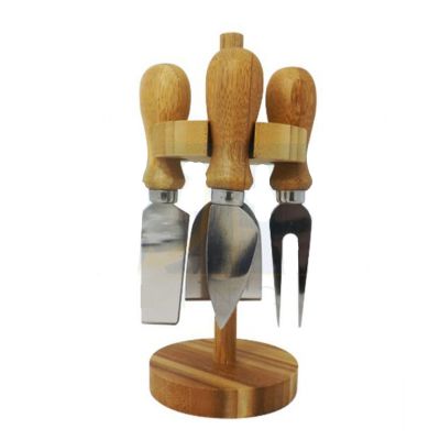Kit queijo com suporte mais 4 peças