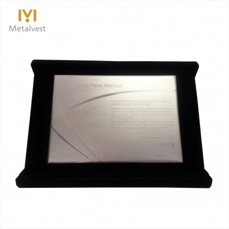 Placas personalizadas para premiação