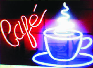 Placa de Cafeteria em NEON personalizados