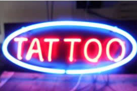 Placa para estudio de Tatuagem personalizada