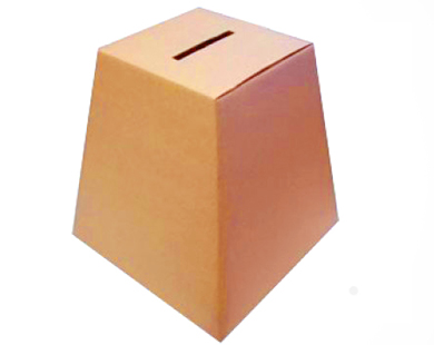 Urna em papelão personalizado