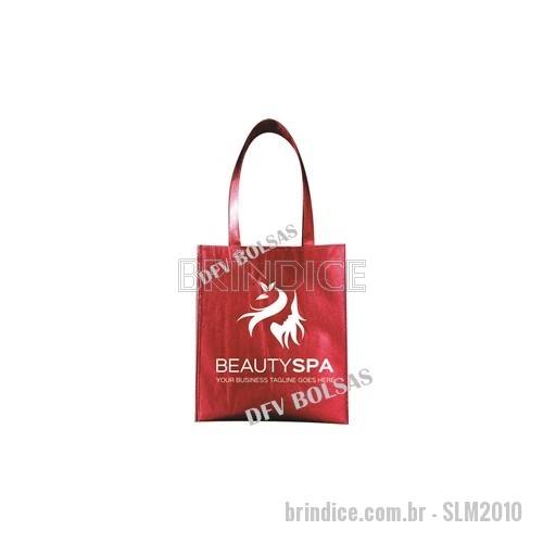 Sacola de TNT metalizado personalizada
