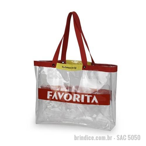 Sacola de PVC personalizada