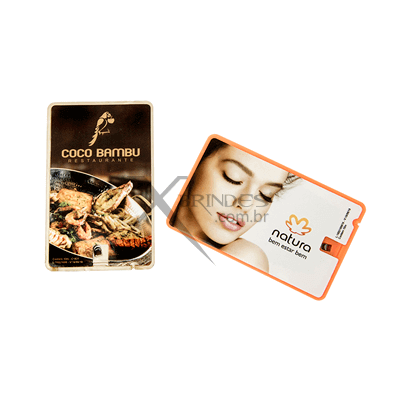 Cartão personalizado internamente com fio dental personalizado