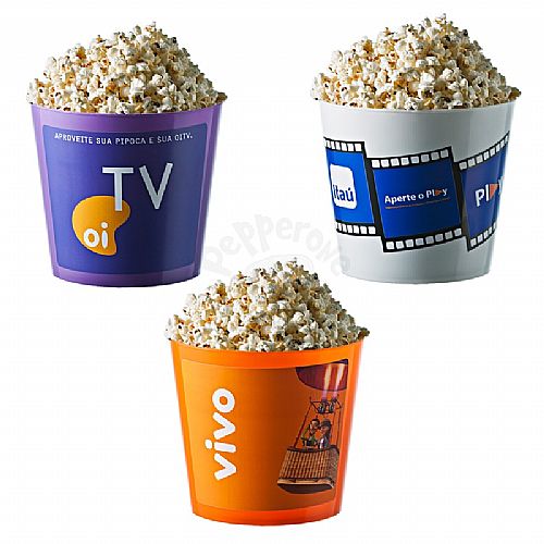 Balde de Pipoca Promocional personalizado