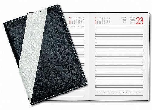 Agenda Padrão Diária Almofadada Personalizada