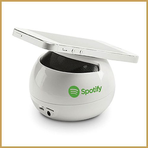 Caixa de som com microfone personalizado