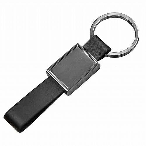 Chaveiro Metálico e Couro Personalizado