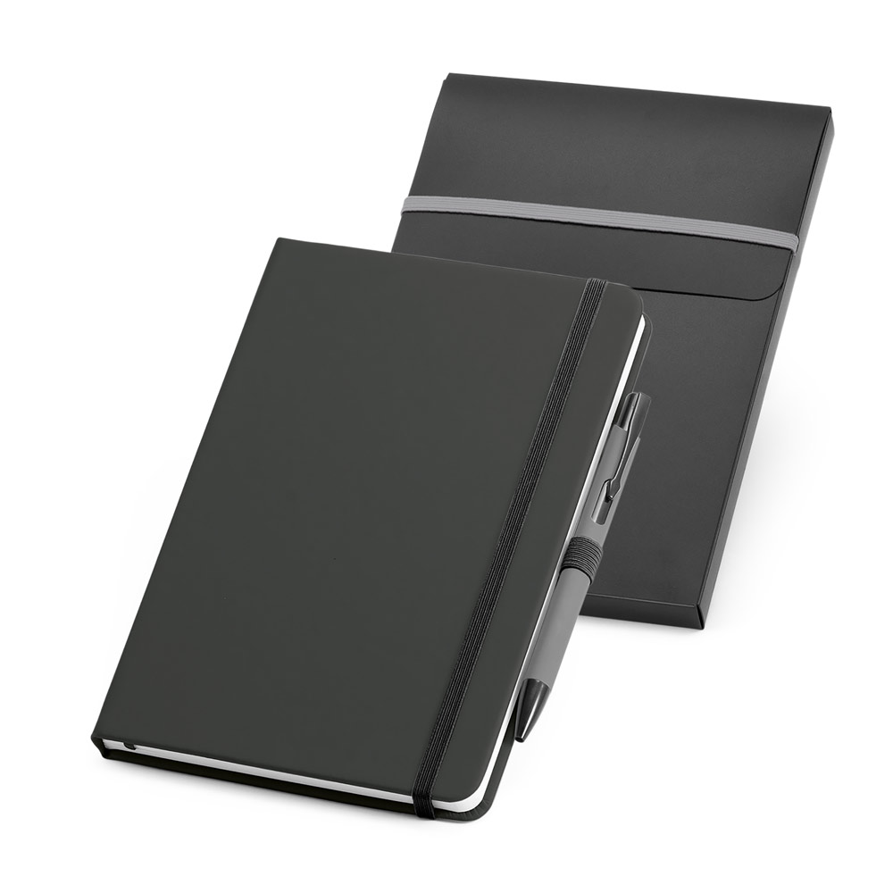 kit de caderno e caneta esferográfica