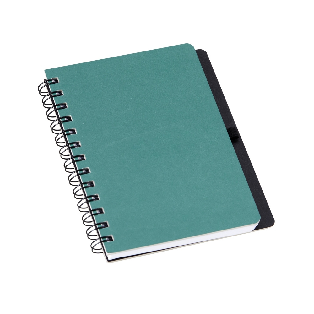 caderneta em kraft com porta caneta