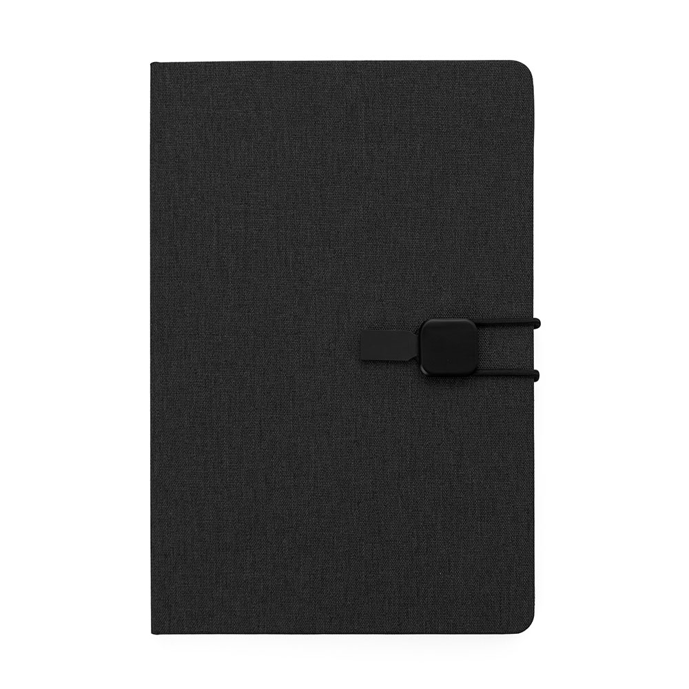 caderno de anotações com elástico