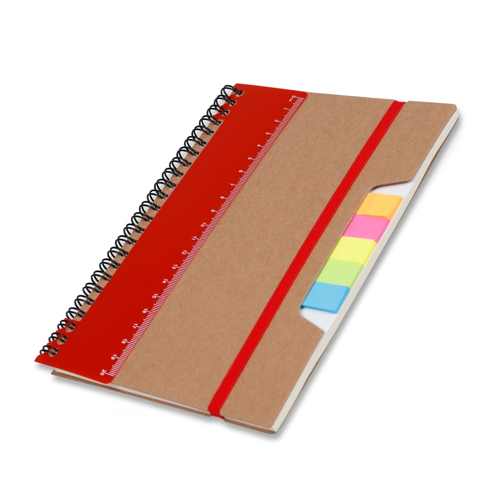 caderno p/ anot. kraft com elastico