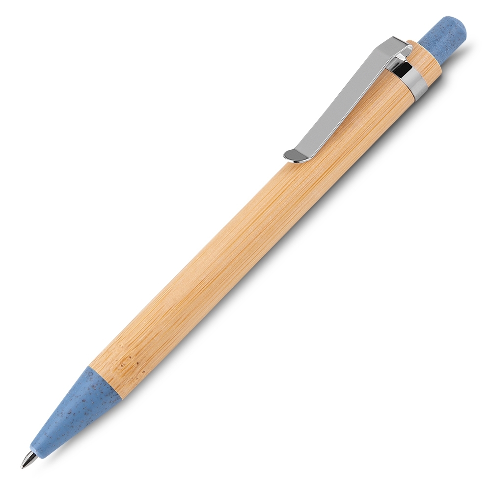 caneta bambu c/ estojo papel