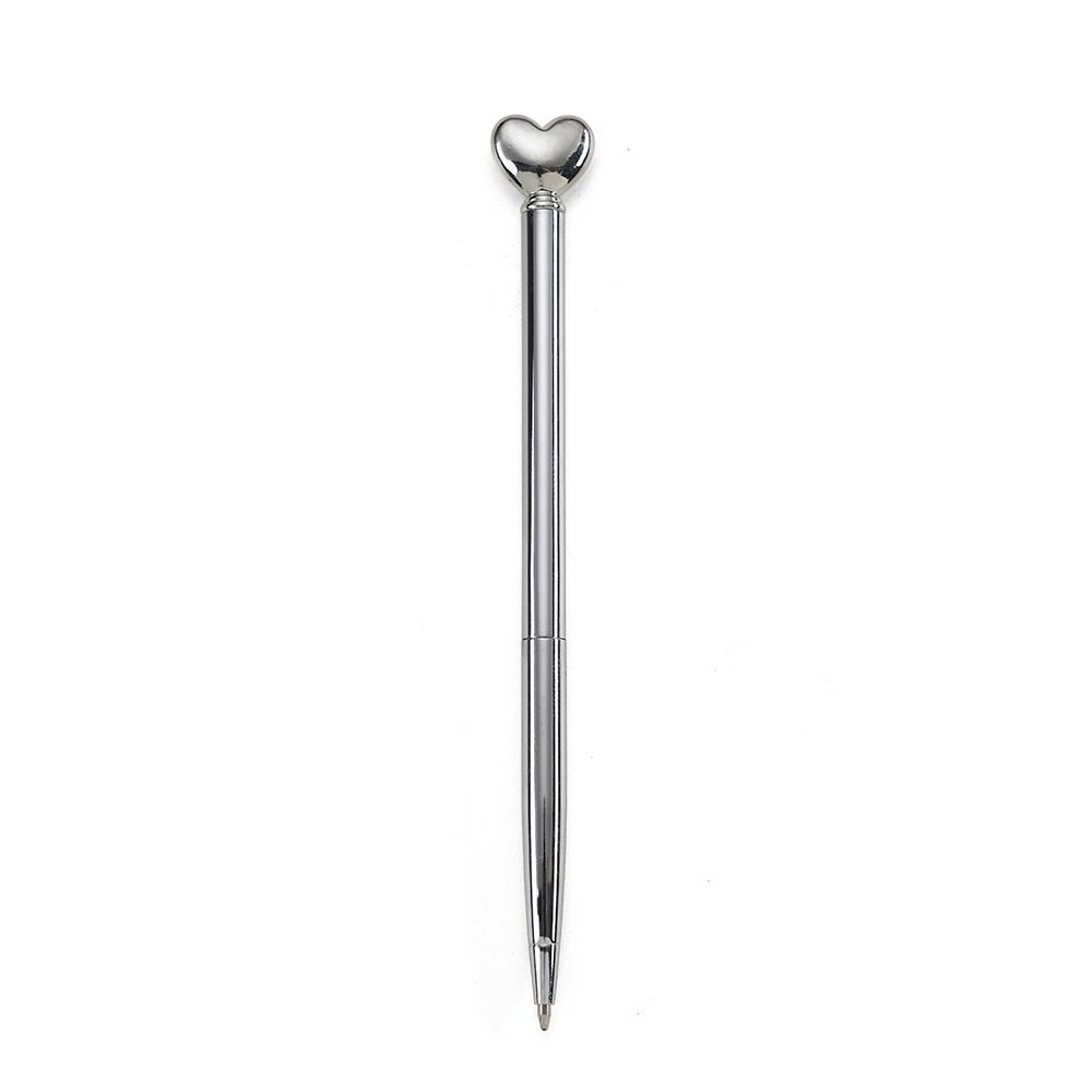 caneta de metal coração
