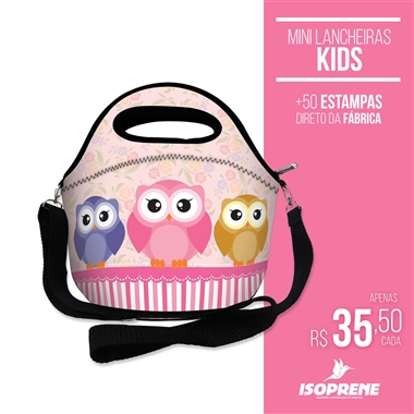 Mini Lancheiras Infantis Personalizada