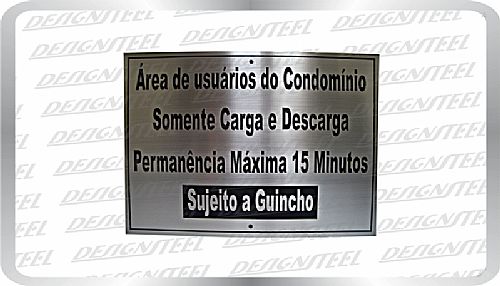 Placa de Sinalização Personalizada