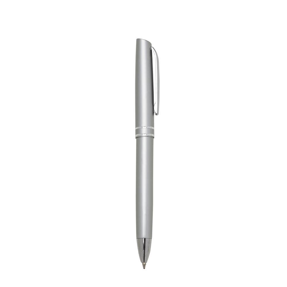 caneta semi - metal c/ 2 aneis