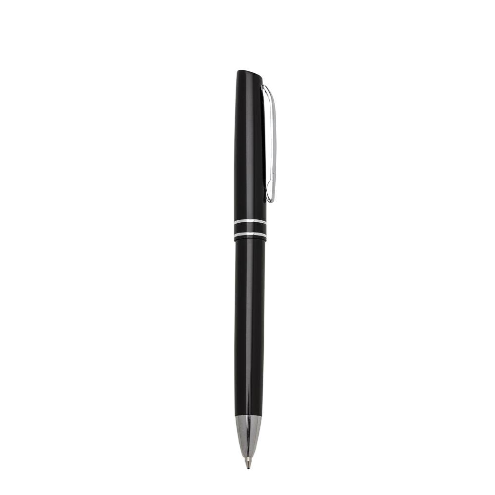 caneta semi - metal c/ 2 aneis