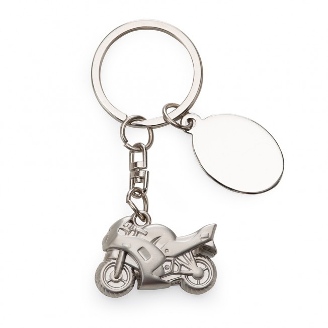 chaveiro em metal form. moto